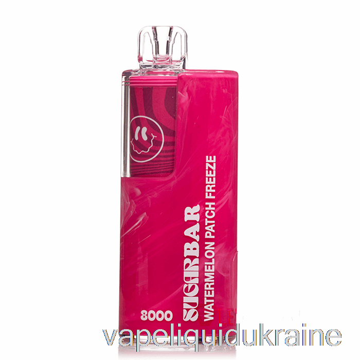 Vape Ukraine Sugar Bar SB8000 0% Zero Nicotine Disposable Watermelon Patch Freeze